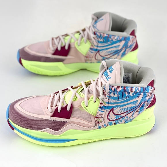 Nike Kyrie Infinity 1 World 1 People Men's Basketball Shoes Sneakers Green Pink - Picture 2 of 12